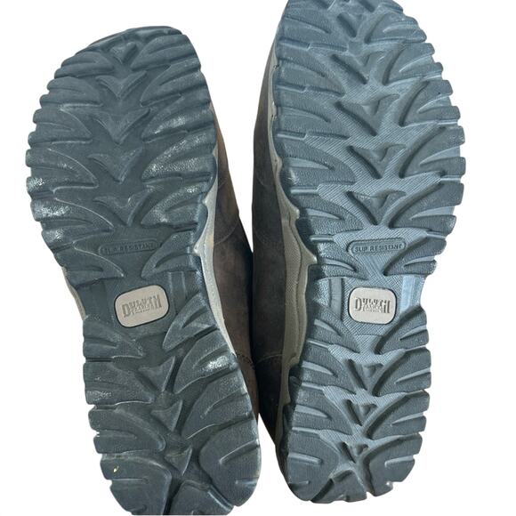 Duluth Trading Men's Wild Boar Leather Slip Resistant Moc Shoe - Picture 2 of 4